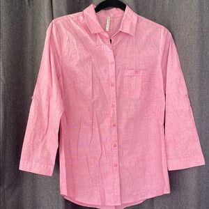 Grand & Greene Stylish Pink Plaid Shirt